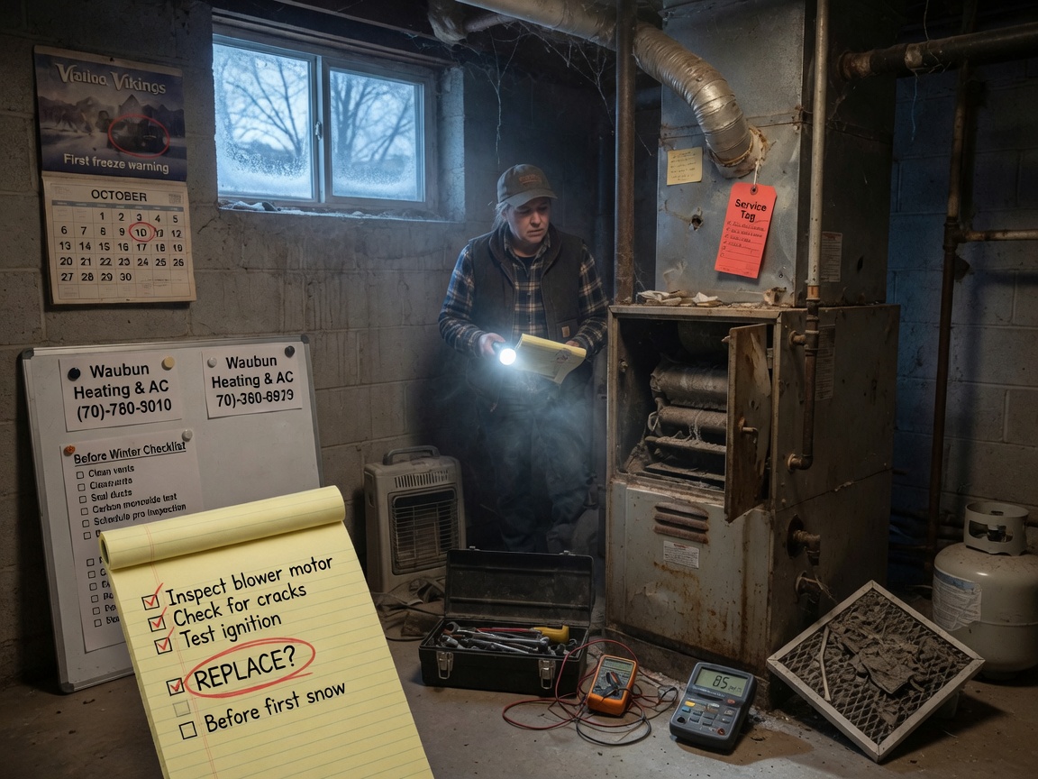Furnace Repair or Replacement Before Winter: A Waubun Homeowner's Checklist
