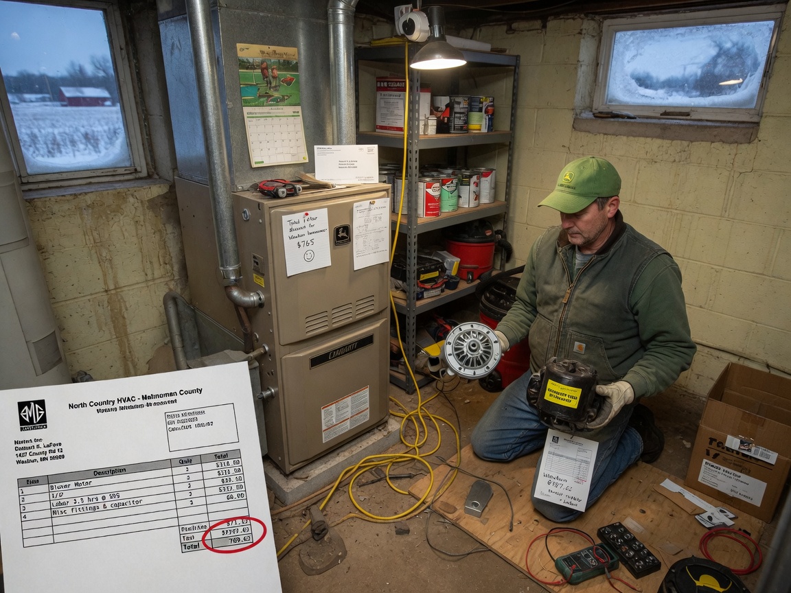 What Rural Waubun Homeowners Pay for Furnace Blower Motor Replacement